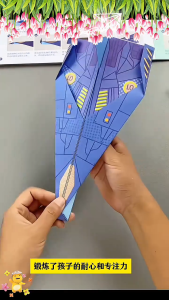 BỘ ORIGAMI MÁY BAY 3D THỦ CÔNG GIẤY MÀU THỦ CÔNG GẤP MÁY BAY