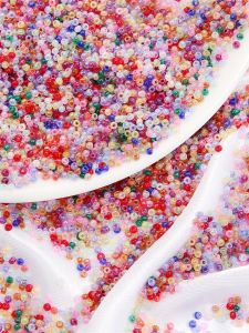 Superior 2mm Imitation Jade Ice Cream Milk Beads Loose Beads Handmade DIY Tassel Bracelet Materials Accessories