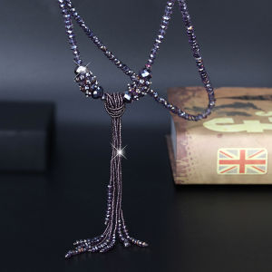 Classic Never out of Style Tassel Control 2023 Version Goddess Style Super Shiny Luxury Fashion Crystal Long Sweater Chain