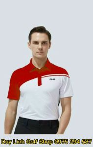 Áo Golf Nam CộcTay. PING Chất Liệu Polyester Kết Hợp Spandex Thoáng Mát Không Nhăn áo gôn nam côc tay có cổ