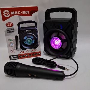 Speaker Karaoke Bluetooth MKC 5009 dengan Mikrofon Terpisah dan Bass Amplifikasi