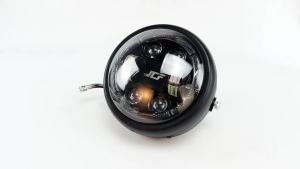 JNYD Custom 12V 6.5" Inch Motorcycle Retro Headlight LED Lamp For Harley Cruisers Sportster Cafe Racers Honda Yamaha Suzuki