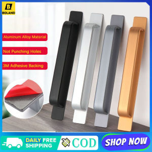 Boland Door Handle Aluminum Alloy Window Cabinet Balcony Sliding Door Pull Punch-Free Pull Closet Furniture Hardware Home Improvement