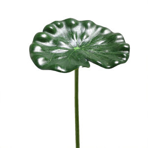 Simulation Lotus Leaf Pool Decoration Props Green Plant with Pole Stage Dance Accessory Water Lily Ornament Display Piece