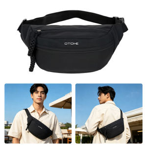 MENSPE Men Women Bag Waterproof Chest Pack Multi-layer Chest Bag Crossbody Pack Zipper Waist Sports Bag Street Shoulder Bag Messenger Bag Travel Bag for Running or Business