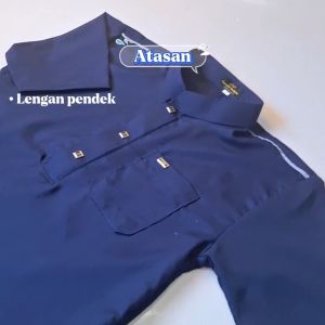 Setelan Koko Muslim Anak Lengan Pendek / Koko ZIDAN Celana Panjang Bahan Nyaman dan Adem
