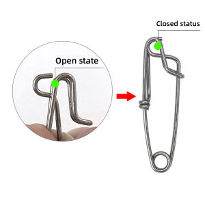 1pc or 5pcs Stainless Steel Fishing Snap Fishing Lure Quick Pin Snap Open Eye Clip Connector Fishing Tools Fishing Accessories