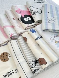 Pure Cotton Dormitory Bed Sheet Cartoon Pattern 40 Thread Count Single Double Size for Spring Summer Season General Use