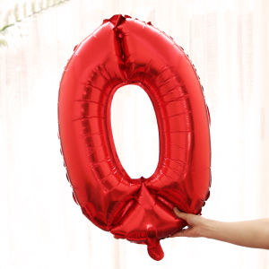 32-Inch Digital Balloons Wedding Proposal Supplies Aluminum Foil Rose Gold Silver Gradient Colors Decorative Balloons for Bedroom