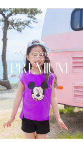 Kids’ Wink Mickey Mouse Sleeveless T-Shirt – Korea’s Premium Kidswear by I LOVE J (Ages 6–11)