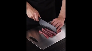 316 Stainless Steel Chopping Board Extra Thick Anti Slip Cutting Board Papan Pemotong Tahan Karat