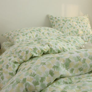 Pure Cotton Floral Printed Single Duvet Cover 100% Cotton Autumn Winter Warmth Storage Bedding Covers Queen Size Quilt