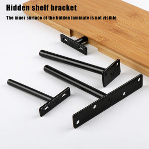 Hidden Floating Shelf Bracket Wall Shelf Kitchen Shelf Fireplace Mantel Bracket Invisible Wall Mount Bracket for Home & Office