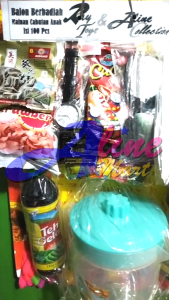 Grosir Colas Cabutan Balon Berhadiah Jam Teko Isi Banyak 100Balon Eceran Gope