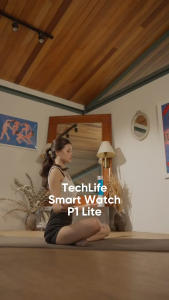 TechLife Smart Watch P1 Lite l IP68 Dust & Water Resistance l Lightweight Design | smartwatch for women