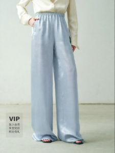 Relaxed Comfort High-Waisted Straight Legged Rayon Pants