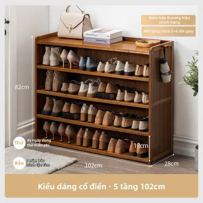 ZHUSHANXIA | Tủ Giày Gỗ Dung Lượng Lớn Dễ Lắp Đặt