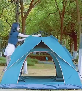 Automatic pop-up square waterproof tent 4-6person outdoor tent double-layer originalcamping tent