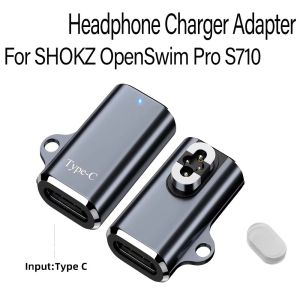 Portable Headphone Charger Adapter for SHOKZ OpenSwim Pro S710 USB C Fast Charging Converter for Shokz Magnetic Connector