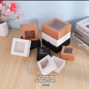 Box Hampers Seserahan Kardus Gift Aesthetic Kotak Hantaran Souvenir Hardbox Makanan Cookies Brownies Coklat Praline Dll