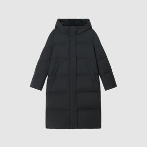 ICICLE | Winter Wool Blend Plain Cloth Down Jacket