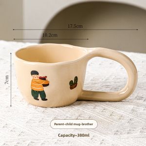 Mr.Snail | Cute Couple Mark Cups for Home Drinking