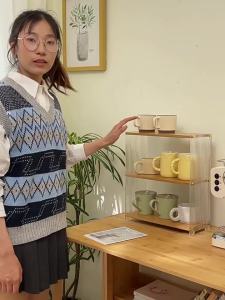 Acrylic Organizer Shelf for Cups
