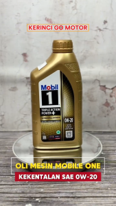 Mobil 1 Triple Action Power Plus SAE 0W-20 1 Liter Api SP/GF-6A/C5 Oli Mobil Mesin Bensin Diesel Hybrid Pelumas Ultimate Full Synthetic Original
