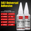 LOOLIFL 502 Mega-Klebstoff 20ml, 3-Sekunden-Schnell-Trocknungsklebstoff, Starke Klebstoffe, Kunststoff, Holzmöbel, Metall, Accessoires Acryl-Werbespray, Home Repair Klebstoff. 