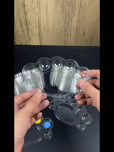 50pcs Disposable Paint Palette，Paint Trays for Kids，Paint Palette Tray，Paint pallets for Acrylic，Painting Portable