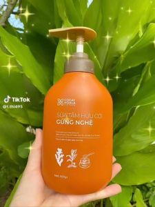 Sữa Tắm Thảo Dược Hữu Cơ Cỏ Cây Hoa Lá Gừng Nghệ Giữ Ấm Mờ Thâm Mụn
