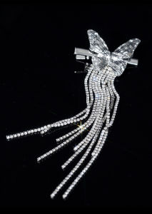 Butterfly Tassel Hair Clip Womens Fashion Hair Accessories Hairpins Fresh out Korean Style Haircards Headwear Hair Decorations