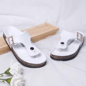 BELLEZA Dunkenstock AUDY Sandal Wanita Jepit Tinggi 2cm Tidak Licin Sendal Japit Beleza Wedges Slop Birken Dunkenstok Rumah Bellezza Kekinian Premium Terbaru Shoes Mall Official Store