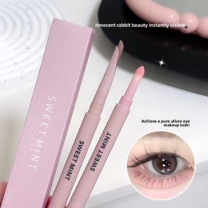 Sweet Mint Double-Ended Pearl Eyeshadow Brightening Beginner-Friendly Eyeliner Pen for Women Beauty Enhancement Color Boost