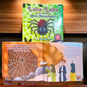 Buku cerita anak muslim seri hewan dalam al-quran bilingual 2 bahasa kertas Glossy