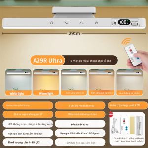 Đèn Bàn LED Sạc Lại Được Dành Cho Học Sinh Tích Hợp Đèn Ngủ Từ Tính Bảo Vệ Mắt Và Gương Tích Hợp Lý Tưởng Cho Việc Đọc Sách Cạnh Giường Trong Ký Túc Xá.