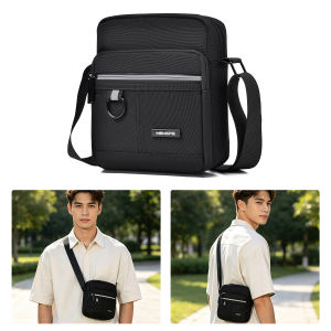MENSPE Mens Shoulder Bag Fashion Messenger Bag Phone Bag Travel Bag Business Bag Large Capacity Cross Body Bag Lightweight Casual Bag Leisure Sport Street Bag
