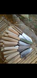 pisau dapur Madura bahan plat baja pir super tajamdijamin anti ngasahKrn tajamnya awet dan lama