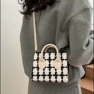 BAO143 Tas Selempang Wanita Sling Bag Rajut Rami Slingbag Handbag