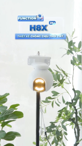 Camera IP WIFI EZVIZ H8X 4MP Color 2K - Xoay 360 Độ + Đàm Thoại 2 Chiều + Phát hiện người Phương tiện + Ban đêm có màu