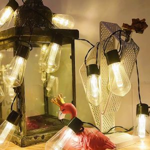 S14 / G50 Outdoor LED Lampu String Fitting Lampu Gantung Outdoor Kabel Kamar Lampu Taman Lampu