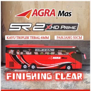 Miniatur Bus PO.AGRA MAS NEW SR2 XHDPRIME Tronton Mainan Anak Terbaru