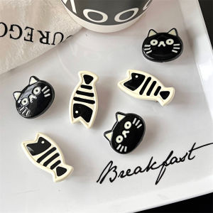Cute Cartoon Black Cat Fish Duckbill Hair Clip Sweet Girl Style Fringe Hair Accessory Fashionable Hair Decorations for Teens