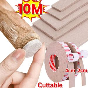 เทปผ้าสักหลาดหนา2เมตร/ม้วนแผ่นรองขาเก้าอี้มีกาวในตัวแถบเลื่อนเฟอร์นิเจอร์แผ่นรองพื้นสติกเกอร์กันการฉีกขาด