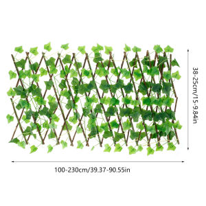 Artificial Garden Trellis Faux Ivy Fencing Panel Expandable Privacy Fence Artificial Leaf Screening For Balcony Garden Decor