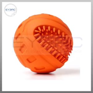 Durable Rubber Interactive Ball Chew Toy for Dogs and Cats - Promotes Dental Health and Bonding Time