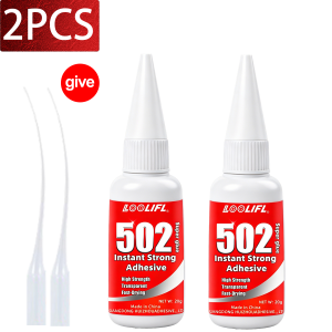 502 super glue instant quick dry cyanoacrylate Strong Bond Liquid Adhesive for Plastic Metal Wood Glass Office Home Daily Repair