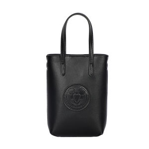 Disney New Mickey Mouse Shoudler Handheld Bag Classic Black Design Embossed Logo For Ladies Women