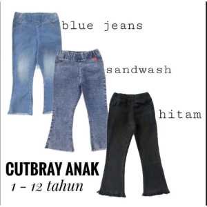 Celana Jeans Anak 1-12 Tahun Cutbrai LED