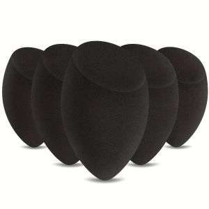 3 Pcs Black Beauty Sponge Set - Water-Activated Expanding Makeup Sponges Ultra Soft Blending Eggs for Foundation Concealer & P
